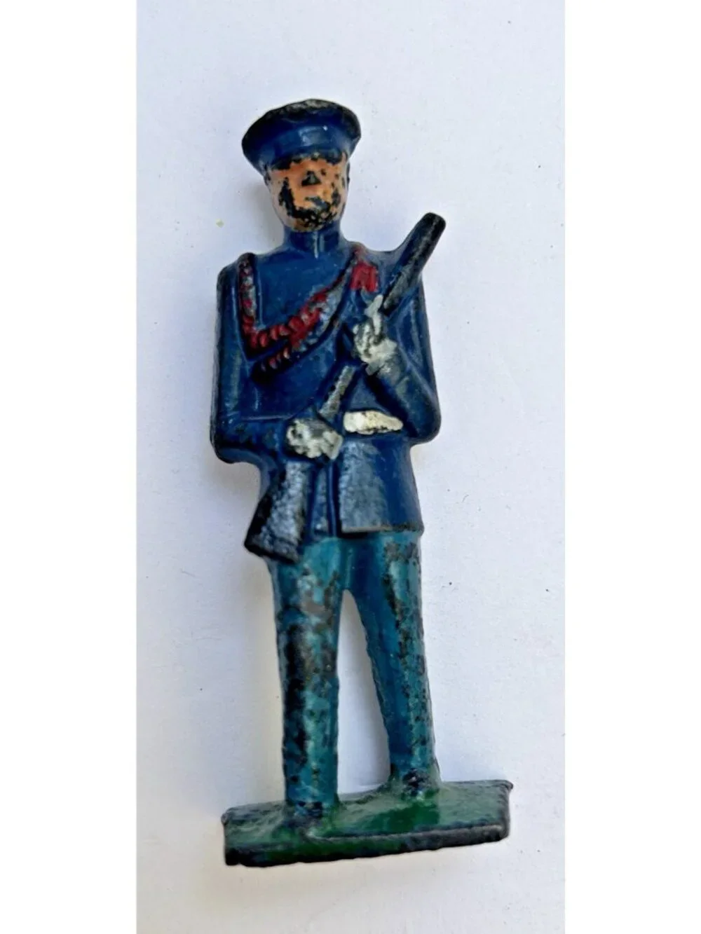 Vintage 30s 40s Grey Iron Casting Company US Marine Toy Soldier Dimestore Cast